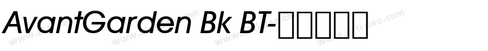 AvantGarden Bk BT字体转换